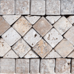 Bordura Mozaic Travertin Cod 604 7 x 29.5 x 1 cm