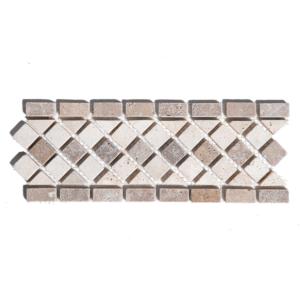 Bordura Mozaic Travertin Light Medium 11 x 27.7 x 1 cm