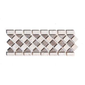 Bordura Mozaic Travertin Light Noce 11 x 27.7 x 1 cm