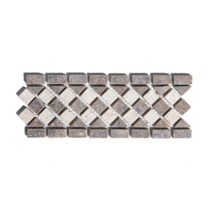 Bordura Mozaic Travertin Noce Light 11 x 27.7 x 1 cm