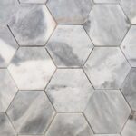 Mozaic Marmura Fume Hexagon Slefuit 10 x 1 cm - imagine 3