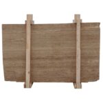Lastra Travertin Noce VC Lustruit Chituit GR2 cm - imagine 2