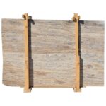 Glaf Travertin Silver VC Lustruit Chituit -1 lungime bizotata 120 x 30 x 2 cm - imagine 2