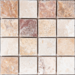 Mozaic Travertin Antique Antichizat 4.8 x 4.8 x 1 cm