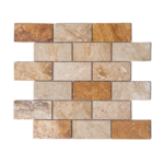 Mozaic Travertin Antique Lustruit 4.8 x 10 x 1 cm