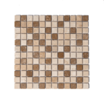 Mozaic Travertin Classic Noce Lustruit 2.3 x 2.3 x 1 cm
