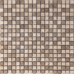 Mozaic Travertin Classic Noce Antichizat 1.5 x 1.5 x 1 cm