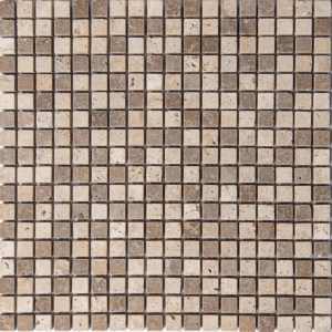 Mozaic Travertin Classic Noce Antichizat 1.5 x 1.5 x 1 cm