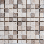 Mozaic Travertin Classic Noce Antichizat 2.3 x 2.3 x 1 cm