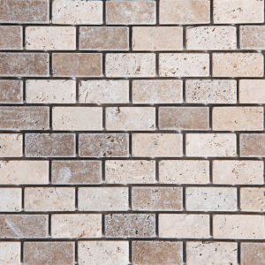 Mozaic Travertin Classic Noce Antichizat 2.3 x 4.8 x 1 cm