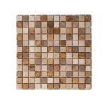 Mozaic Travertin Classic Noce Yellow Lustruit 2.3 x 2.3 x 1 cm