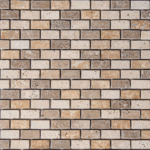 Mozaic Travertin Classic Noce Yellow Antichizat 1.5 x 3.2 x 1 cm