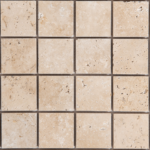 Mozaic Travertin Classic Lustruit 4.8 x 4.8 x 1 cm