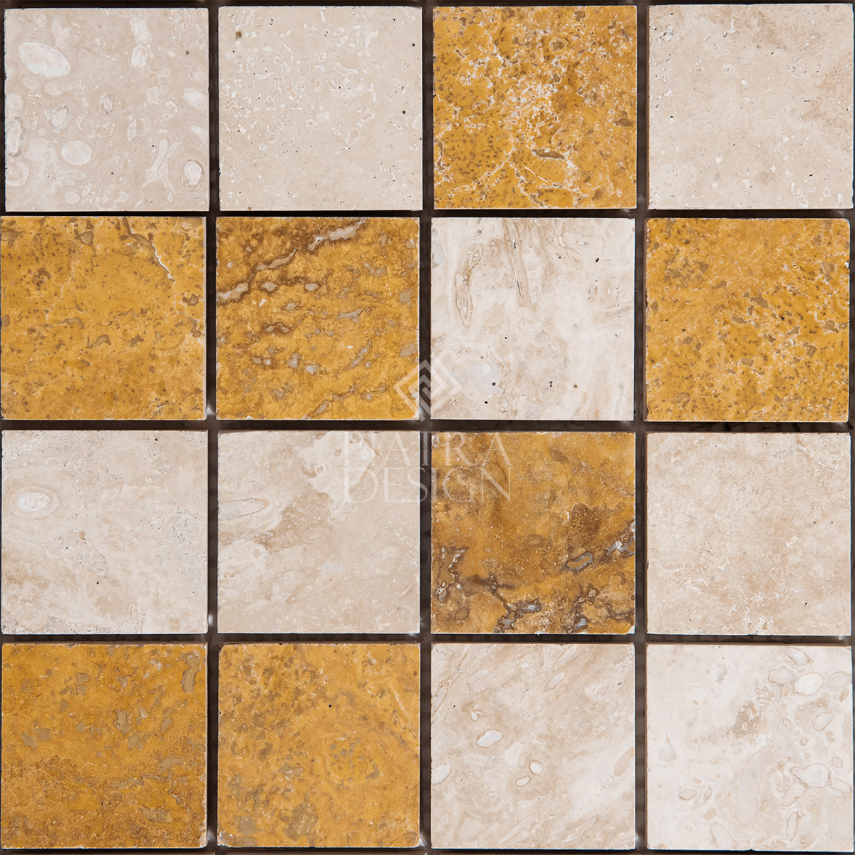 Mozaic Travertin Classic Yellow Lustruit 4.8 x 4.8 x 1 cm Mozaic Travertin Classic Yellow Lustruit 4.8 x 4.8 x 1 cm