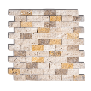 Mozaic Travertin Mix Scapitat 2.3 x 4.8 x 1 cm