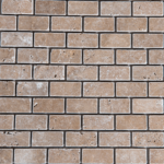 Mozaic Travertin Noce Antichizat 4.8 x 4.8 x 1 cm