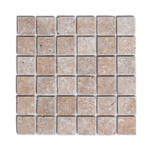 Mozaic Travertin Noce Antichizat 4.8 x 4.8 x 1 cm