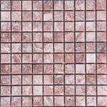 Mozaic Travertin Rouge Fleurs Antichizat 2.3 x 2.3 x 1 cm