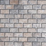 Mozaic Travertin Silver Antichizat 2.3 x 4.8 x 1 cm