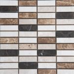 Mozaic Marmura 3 Emperador Lustruit 1.5 x 4.8 x 1 cm - imagine 2
