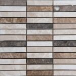 Mozaic Marmura 3 Emperador Lustruit 1.5 x 7.4 x 1 cm - imagine 2