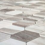 Mozaic Marmura Goldenval Long Hexagon Lustruit 6 x 13 x 1 cm - imagine 6