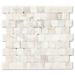 Placi Marmura Bej Rustic Antichizat 10 x 10 x 1 cm - imagine 6