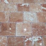 Placi Marmura Burdur Brown Antichizat C. 10 x 10 x 1 cm - imagine 2