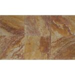 Placi Travertin Peach Blend Slefuit Chituit 45.7 x 45.7 x 1.2 cm