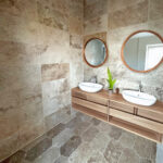 Placi Travertin Terra Slefuit Chituit 30.5 x 61 x 1.2 cm