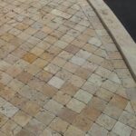 Placi Travertin Yellow Antichizat 10 x 10 x 1 cm