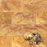 Placi Travertin Golden Lustruit Chituit 30.5 x 61 x 1.2 cm