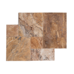 Placi Travertin Antique Blend Periat Margini Sparte Pattern Set x 1.2 cm