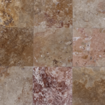 Placi Travertin Antique Blend Slefuit Chituit 30.5 x 30.5 x 1.2 cm