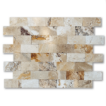 Placi Travertin Antique Blend Antichizat 7.5 x 15 x 1 cm