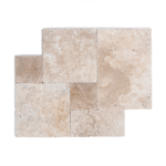 Placi Travertin Classic Mix Antichizat Pattern Set x 1.2 cm