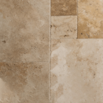 Placi Travertin Classic Rustic Periat Margini Sparte Pattern Set x 1.2 cm