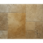 Placi Travertin Classic Rustic Periat Margini Sparte Pattern Set x 1.2 cm