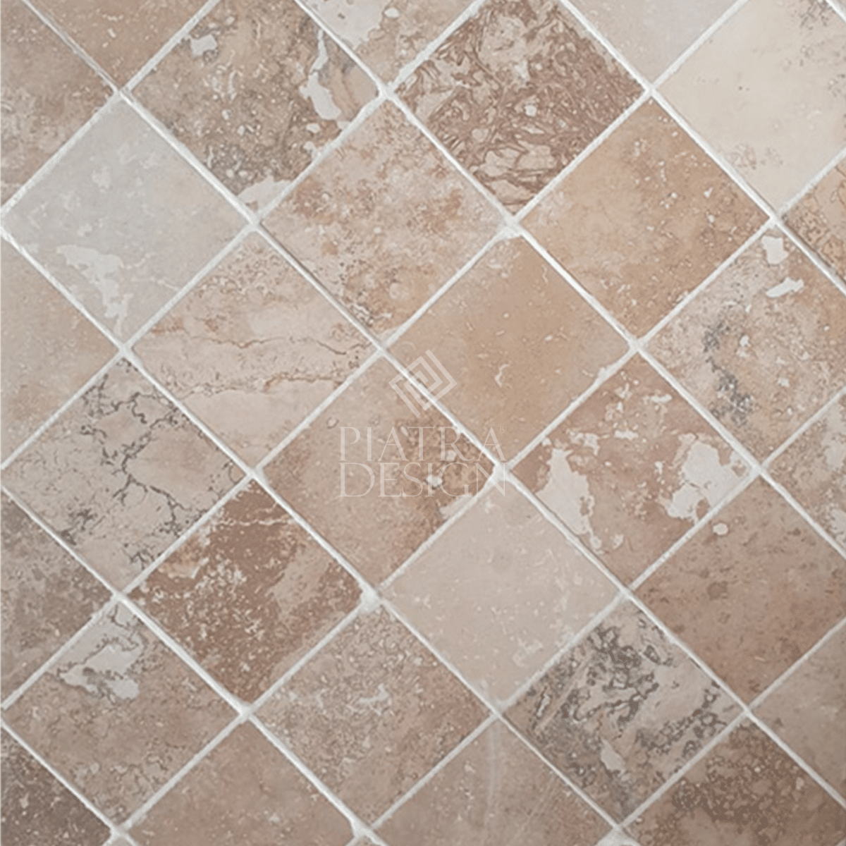 Placi Travertin Classic Rustic Slefuit Chituit 10 x 10 x 1 cm Placi Travertin Classic Rustic Slefuit Chituit 10 x 10 x 1 cm