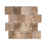 Placi Travertin Classic Rustic Slefuit Chituit 15 x 15 x 1 cm