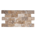 Placi Travertin Classic Rustic Slefuit Chituit 7.6 x 15 x 1 cm