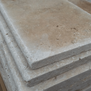Placi Travertin Classic Rustic Antichizat 1LSF - 1 lungime bastonata 33 x 61 x 3.2 cm