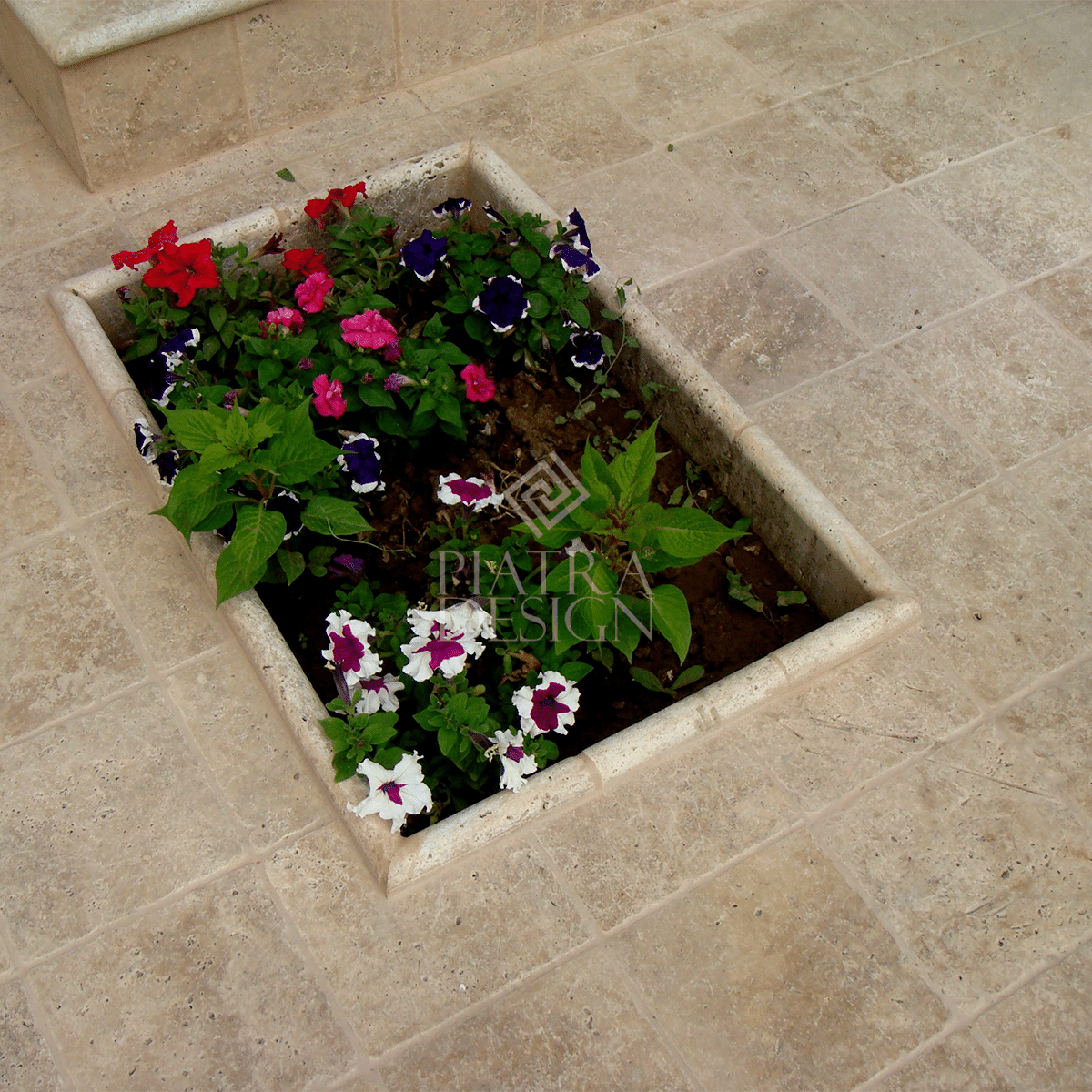 Placi Travertin Classic Rustic Antichizat 20 x 20 x 1 cm Placi Travertin Classic Rustic Antichizat 20 x 20 x 1 cm