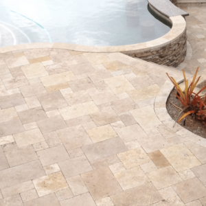 Placi Travertin Classic Antichizat Pattern Set x 1.2 cm