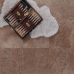 Placi Travertin Coffee Slefuit Chituit 30.5 x 61 x 1.2 cm