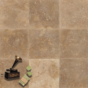Placi Travertin Noce CC Lustruit Chituit Eco 45.7 x 45.7 x 1.2 cm