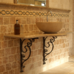 Placi Travertin Noce Rustic Antichizat 10 x 10 x 1 cm