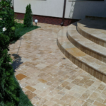 Placi Travertin Noce Rustic Antichizat 3D x 1 cm
