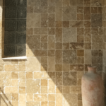 Placi Travertin Noce Rustic Antichizat 3D x 1 cm