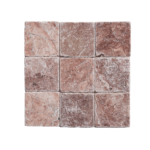 Placi Travertin Rouge Fleurs Antichizat 10 x 10 x 1 cm